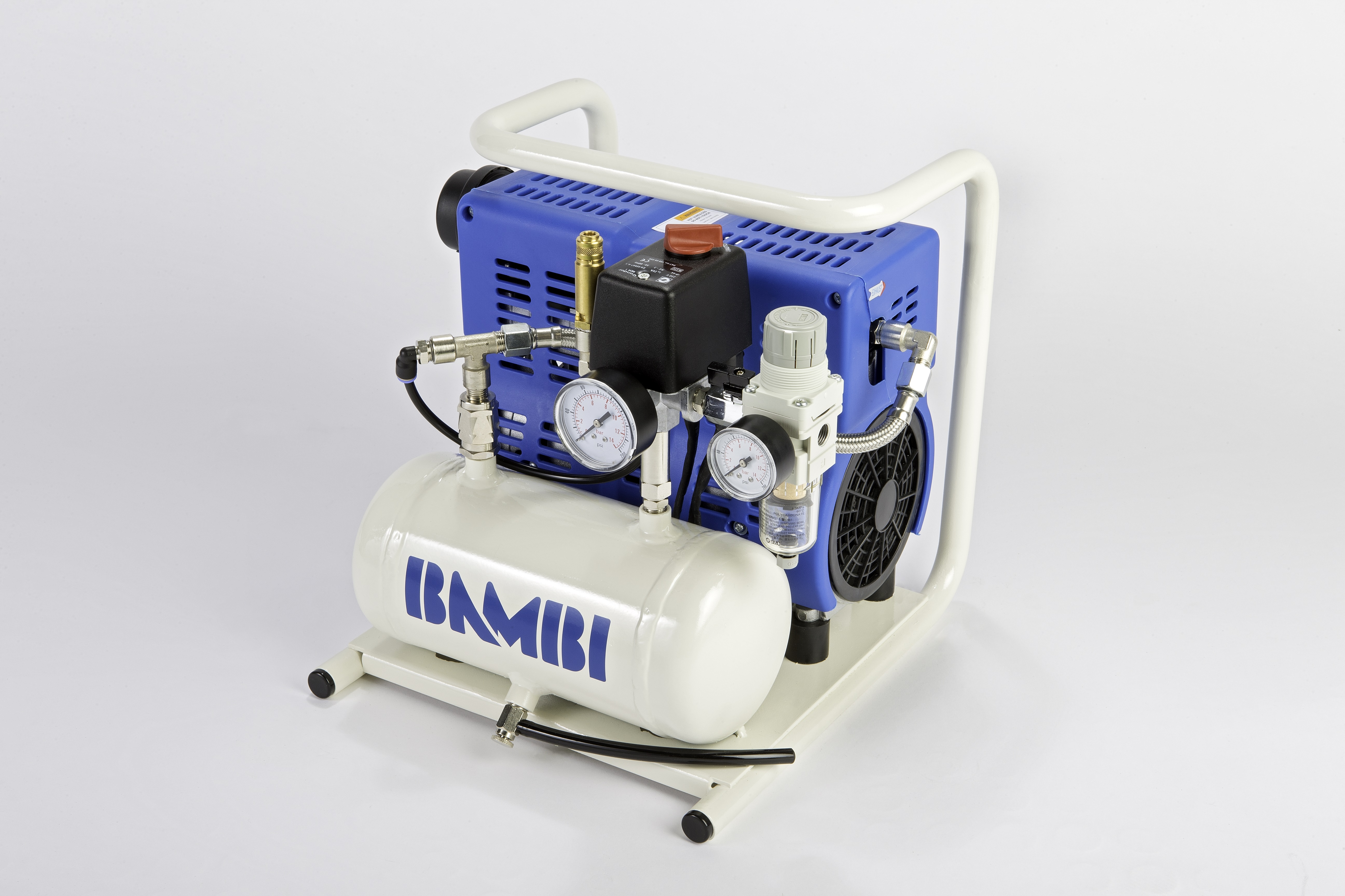 BAMBI 0.75HP 24LT OIL FREE ULTRA LOW NOISE AIR COMPRESSOR Dublin